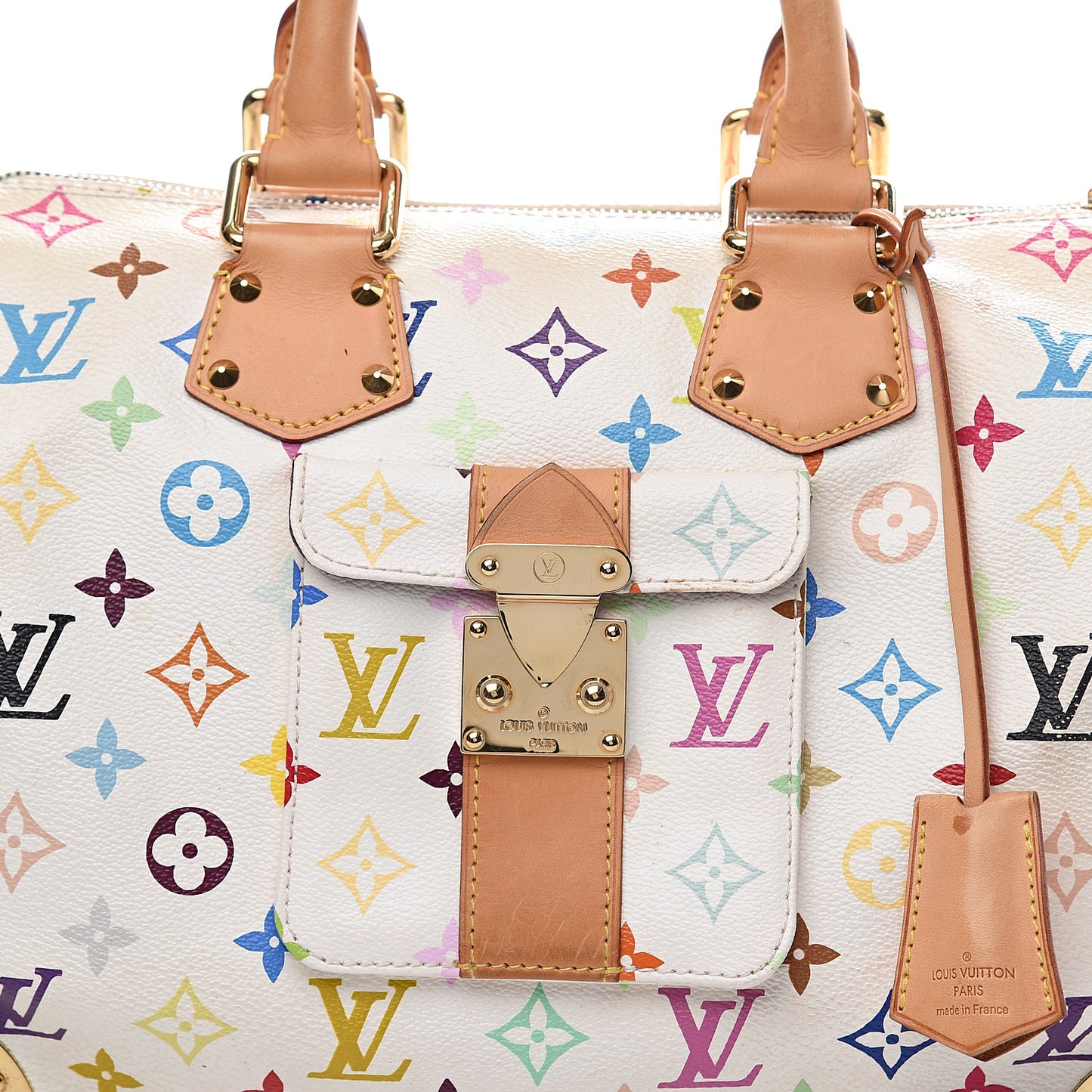 Monogram Multicolor Speedy 30 White