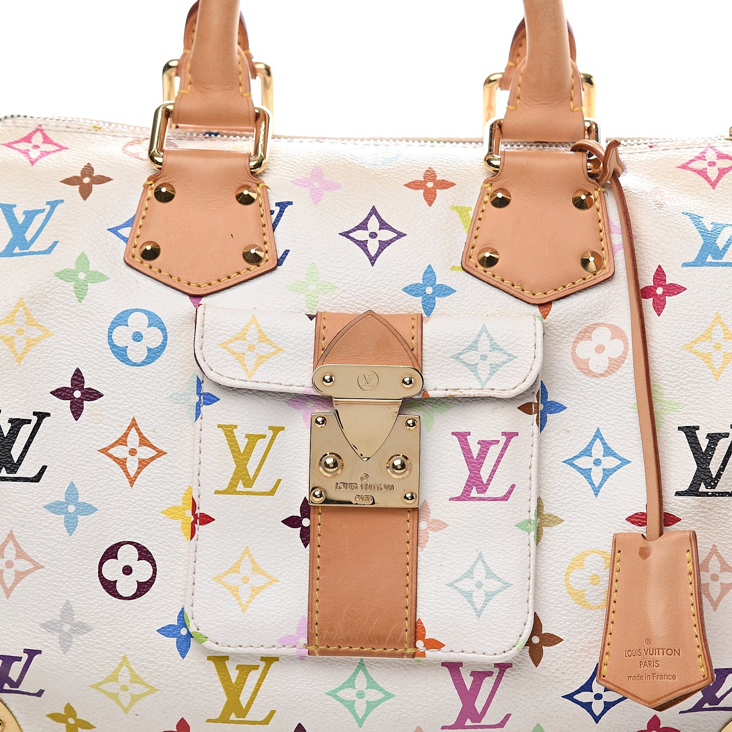 Louis Vuitton Monogram Multicolor Speedy 30 White 8 of 18