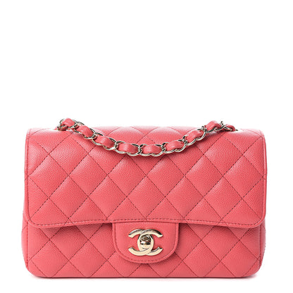 Chanel Caviar Quilted Mini Rectangular Flap Dark Pink 1 of 10