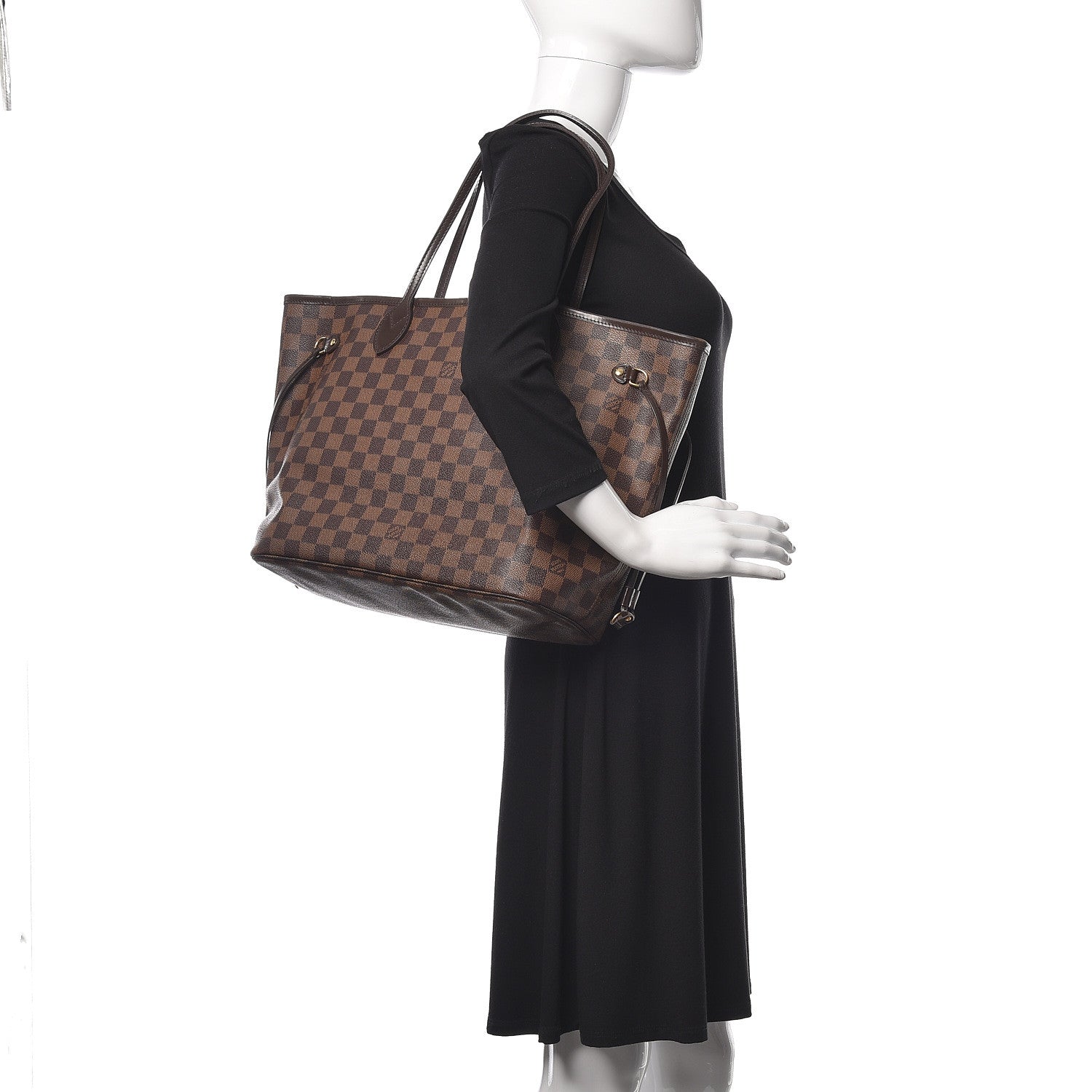 Louis Vuitton Damier Ebene Neverfull MM 2 of 13