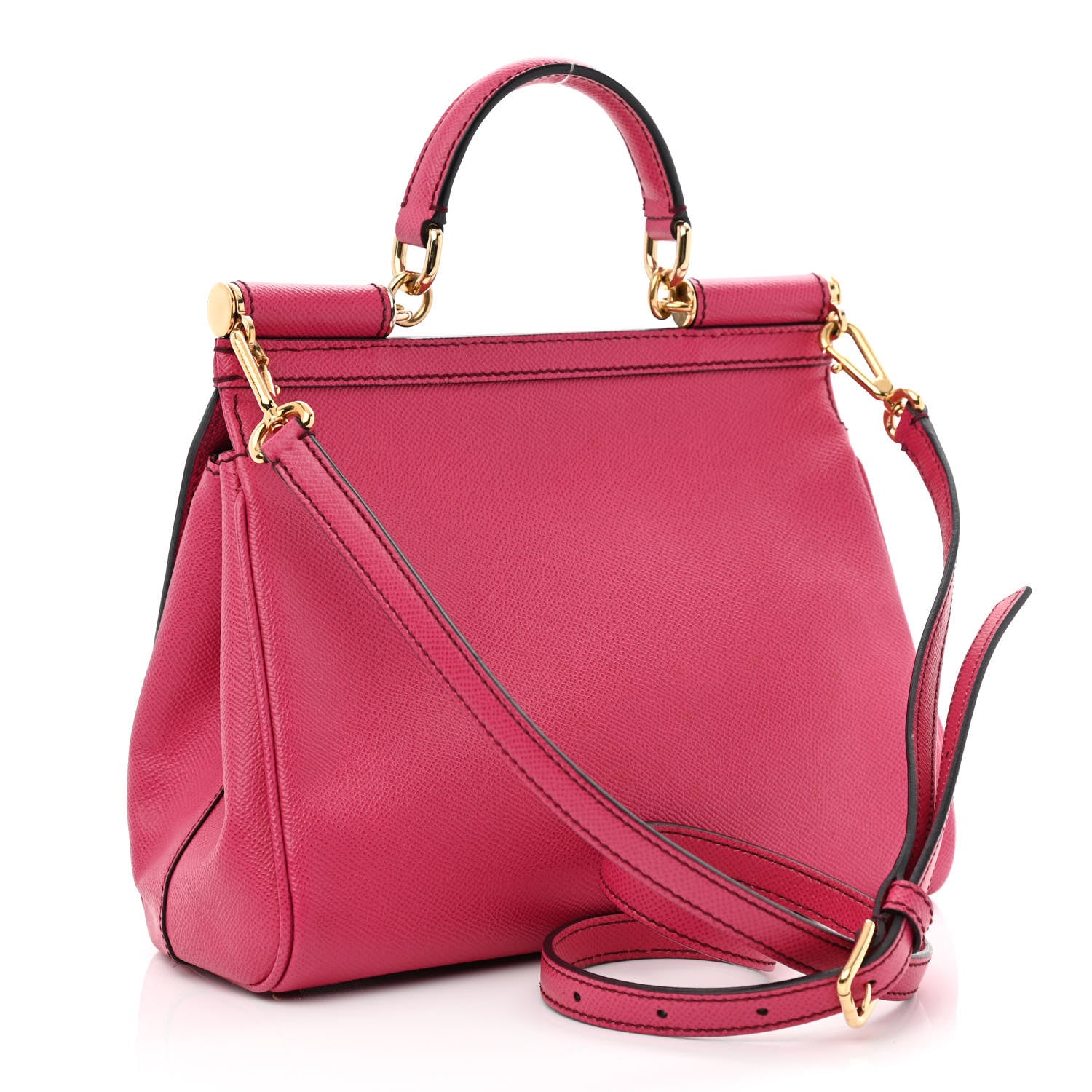 Dolce & Gabbana Dauphine Small Miss Sicily Satchel Rosa Geranio 2 of 12