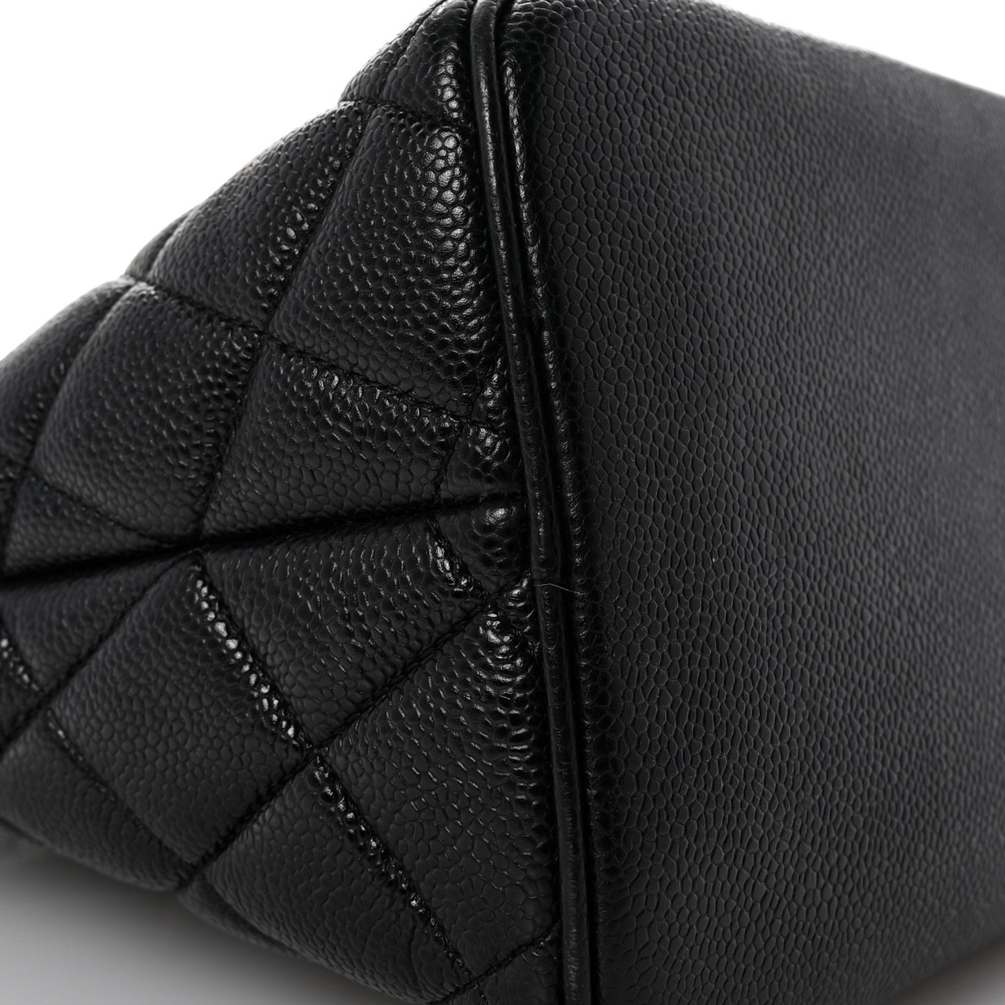 Caviar Quilted Medallion Tote Black