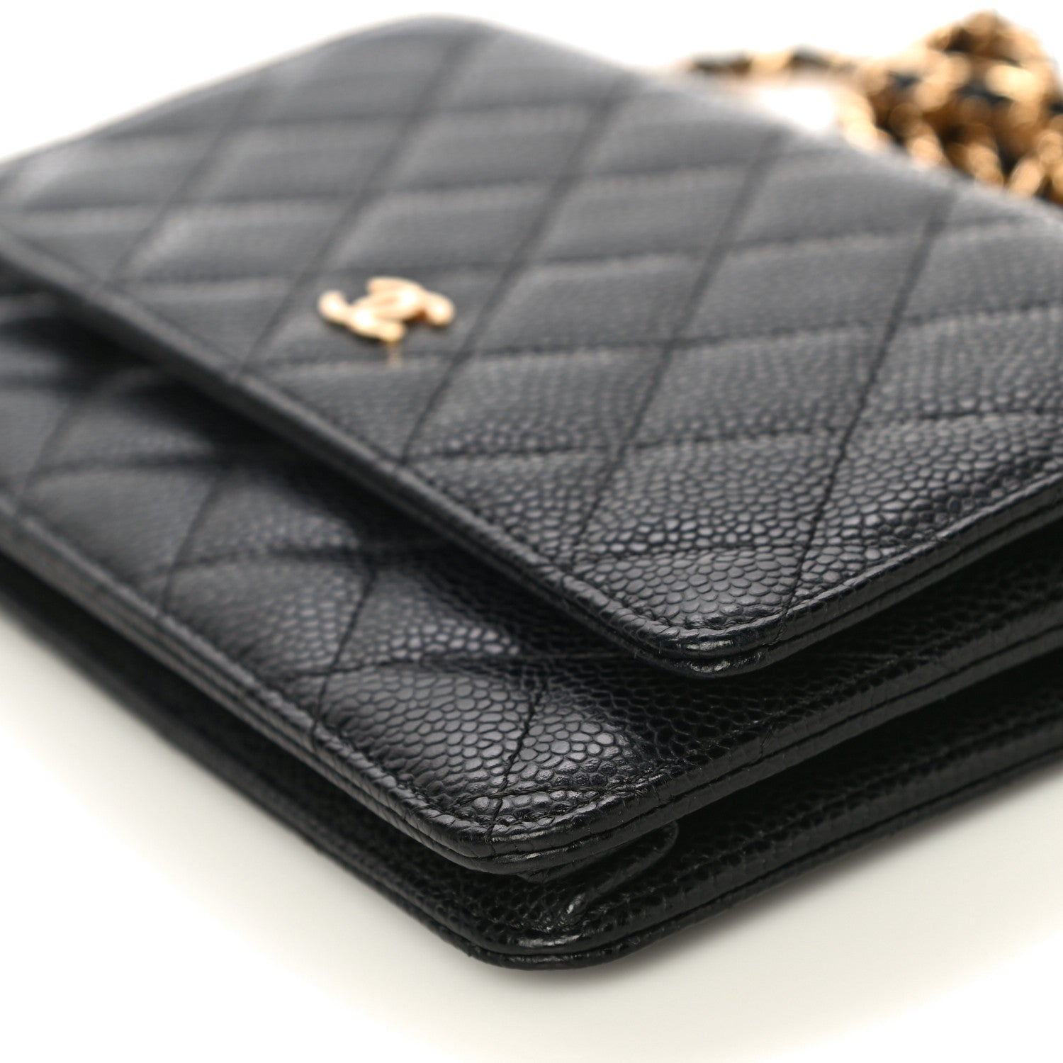 Chanel Caviar Quilted Wallet On Chain WOC Black 11 of 14