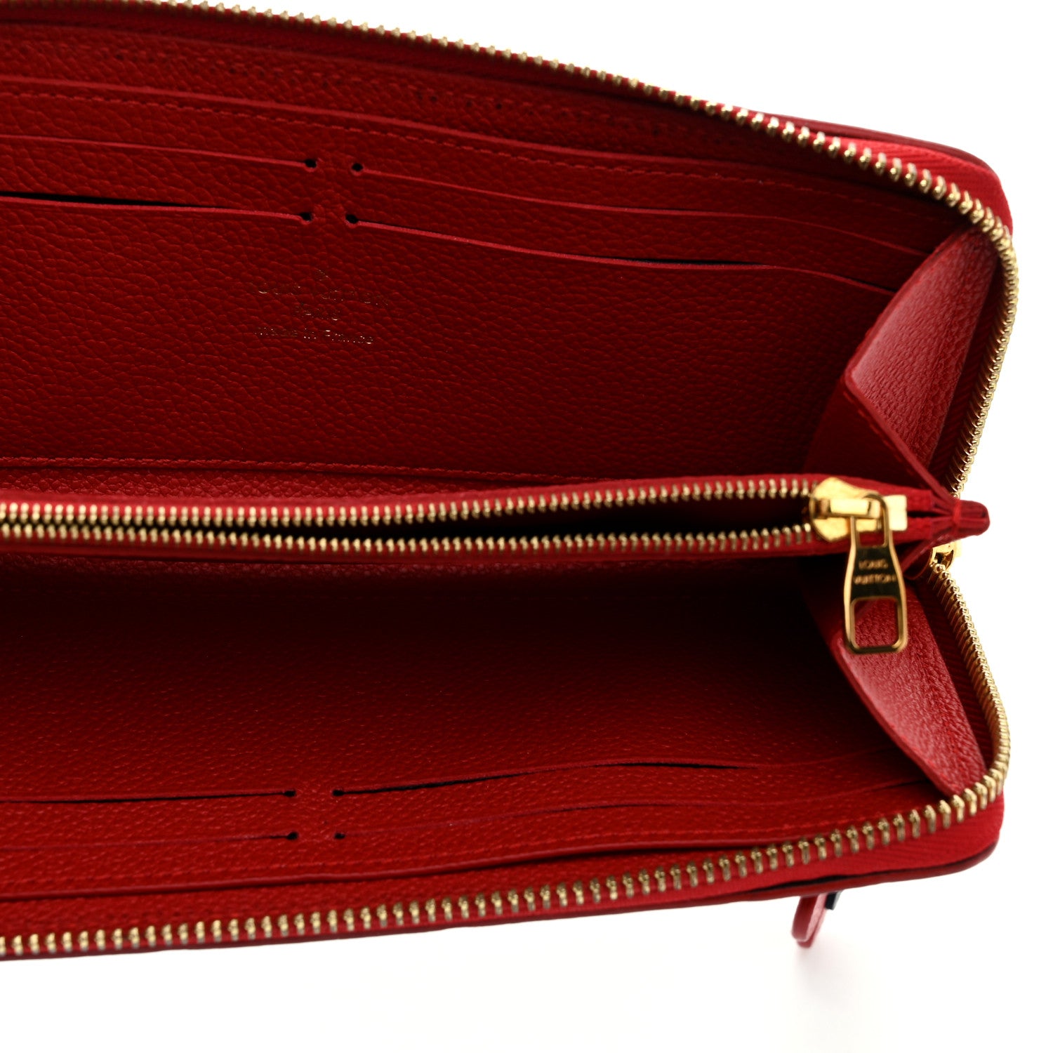 Louis Vuitton Empreinte Blooming Flowers Clemence Wallet Marine Rouge 5 of 7