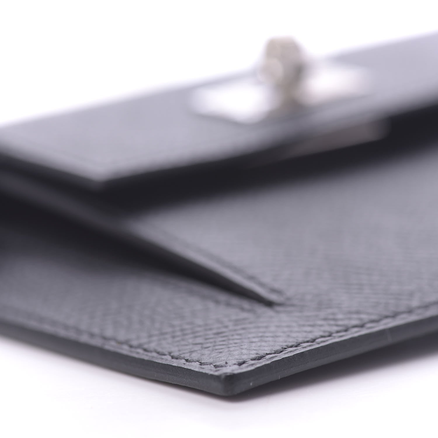 Hermes Epsom Kelly Pocket Compact Wallet Black 6 of 10