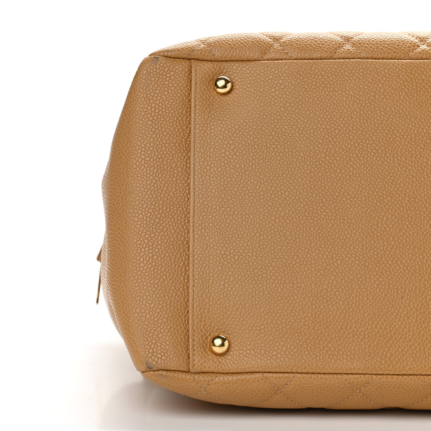Caviar Quilted Grand Timeless Tote GTT Beige