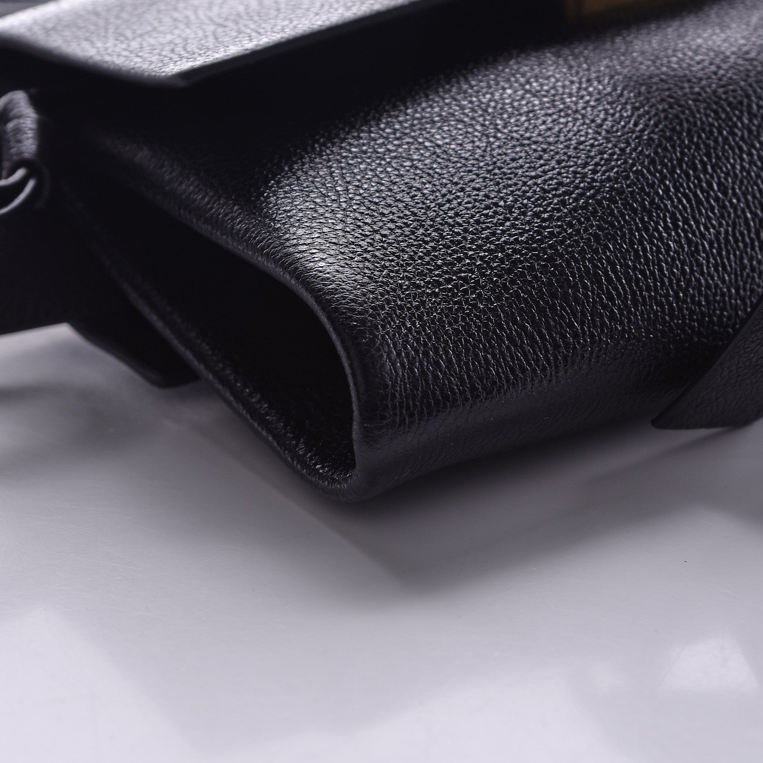 Valentino Garavani Textured Patent Calfskin VRing Belt Bag Black 8 of 9