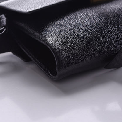 Valentino Garavani Textured Patent Calfskin VRing Belt Bag Black 8 of 9