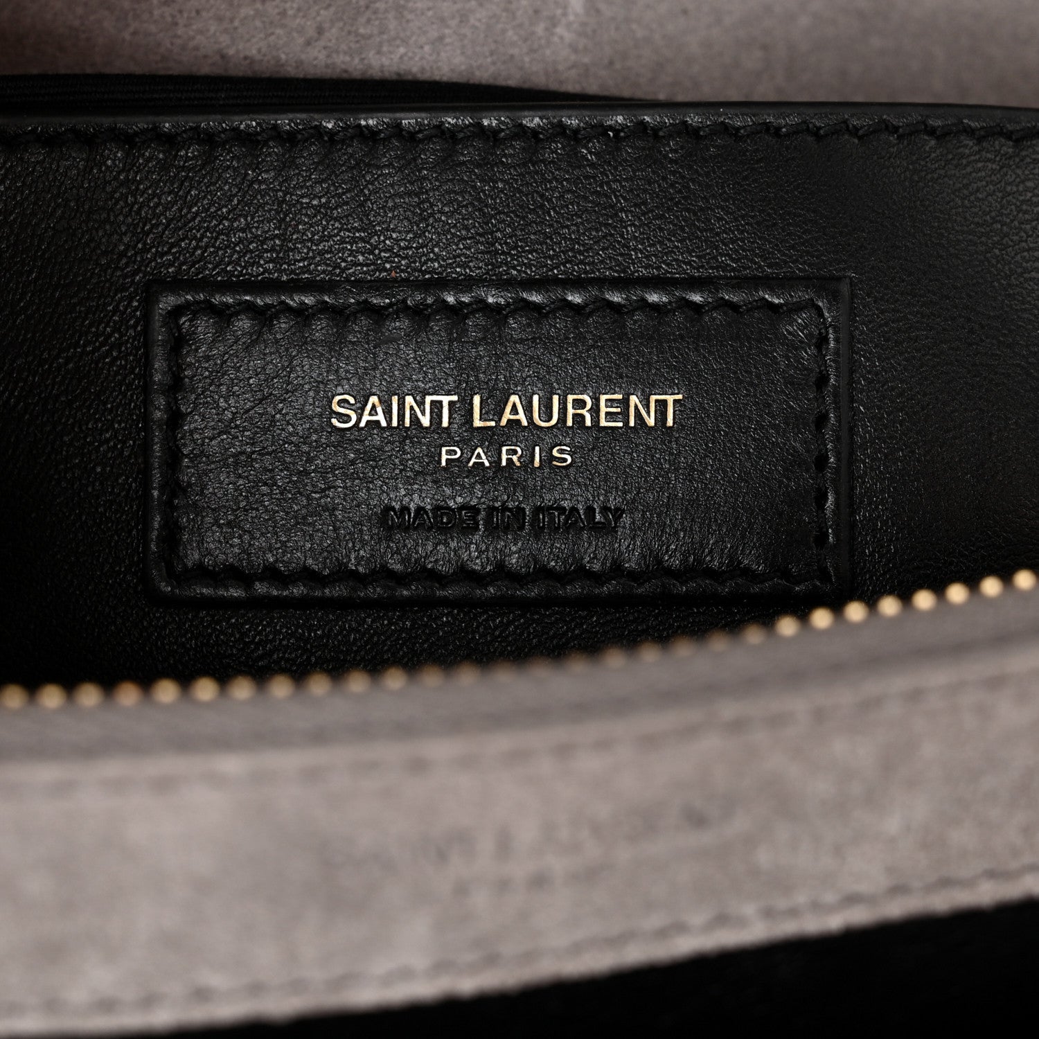 Saint Laurent Suede Mixed Matelasse Tri-Quilt Large Monogram Envelope Satchel Grey 8 of 11