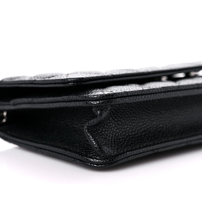 Chanel Caviar Quilted Wallet On Chain WOC Black 9 of 11