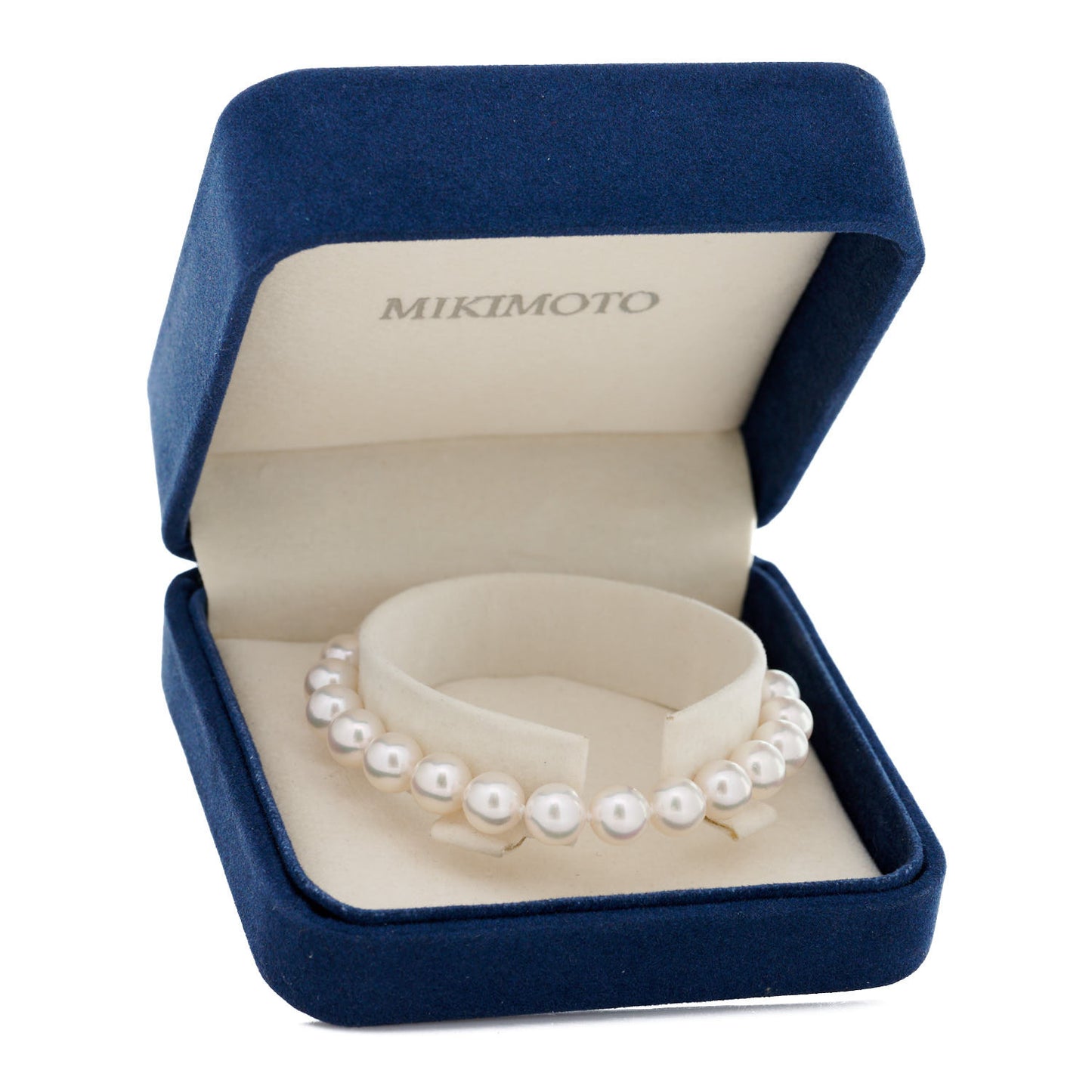 18K Yellow Gold Akoya Cultured Pearl 7.5-8mm Strand Bracelet
