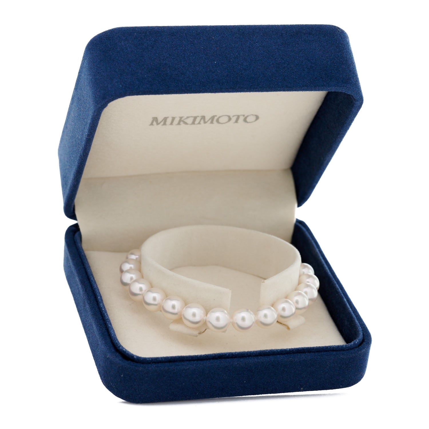 Mikimoto 18K Yellow Gold Akoya Cultured Pearl 7.5-8mm Strand Bracelet 6 of 6