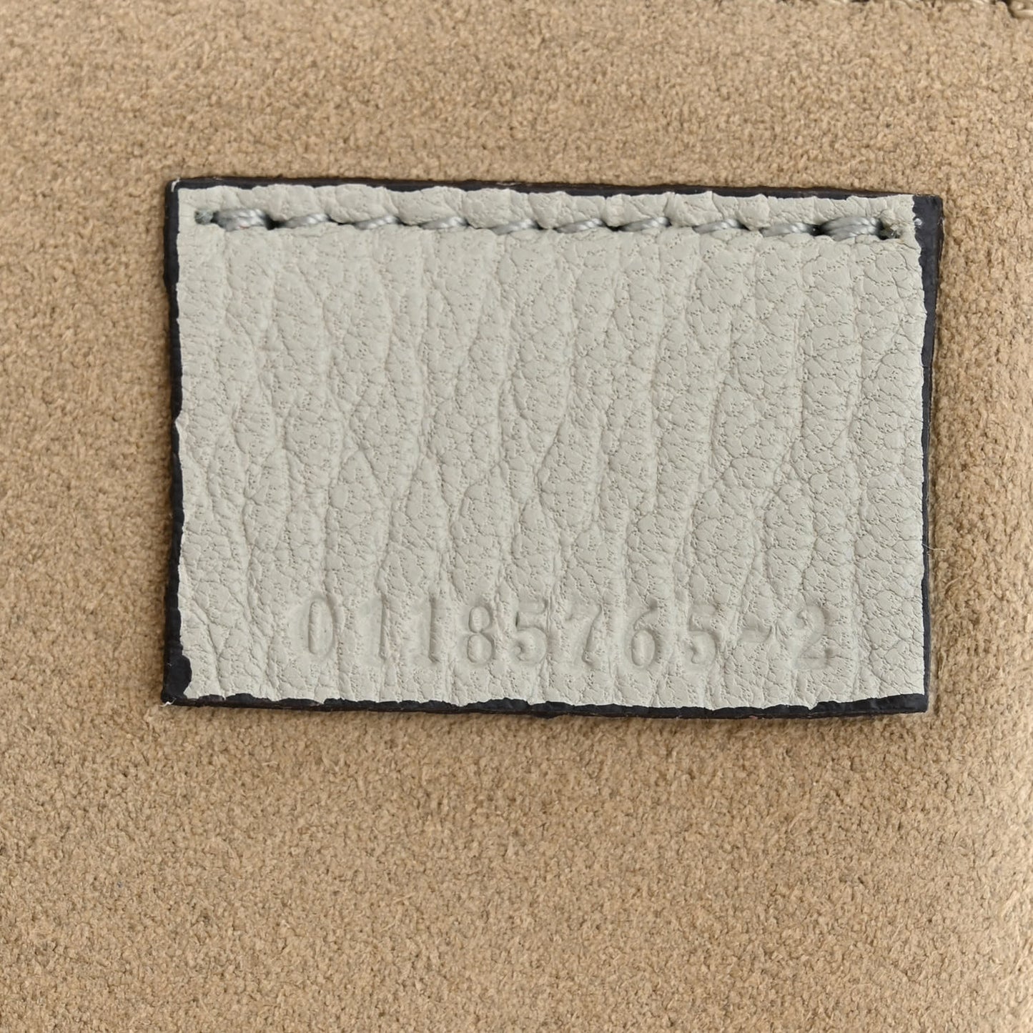 Grained Lambskin Drew Shoulder Bag Airy Grey