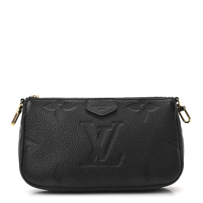 Louis Vuitton Empreinte Monogram Giant Multi Pochette Accessories Mini Pochette Black 1 of 10