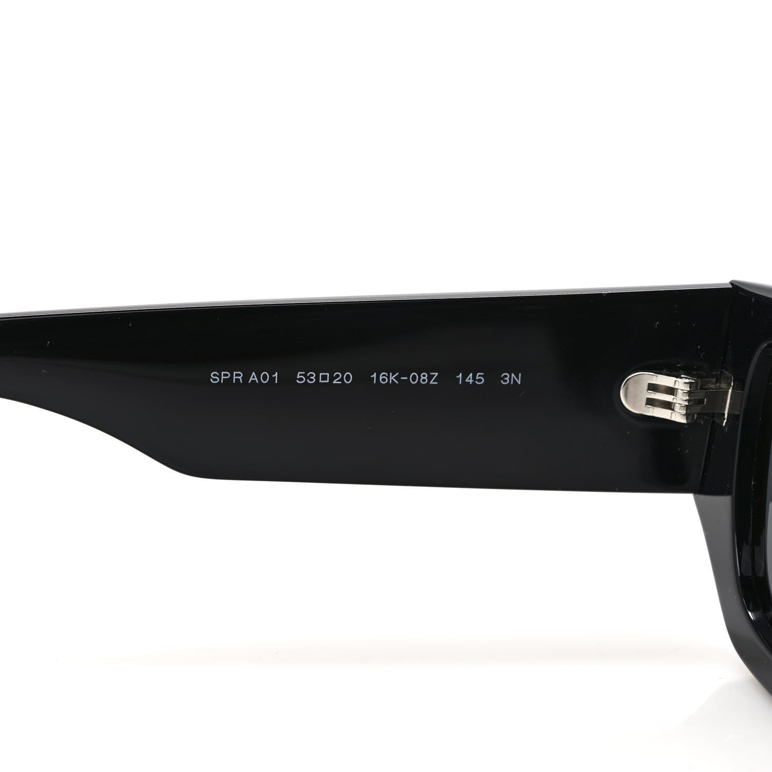 Prada Acetate Pillow Sunglasses SPR A01 Black 6 of 7