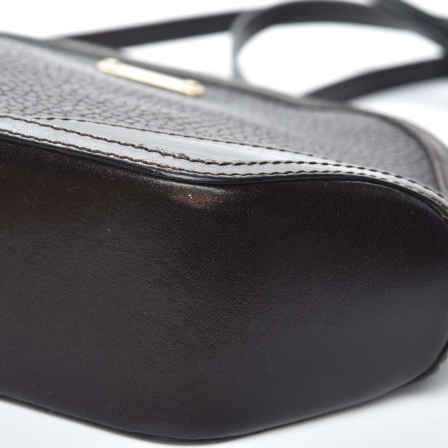 Grained Calfskin Mini Orchard Crossbody Dark Brown