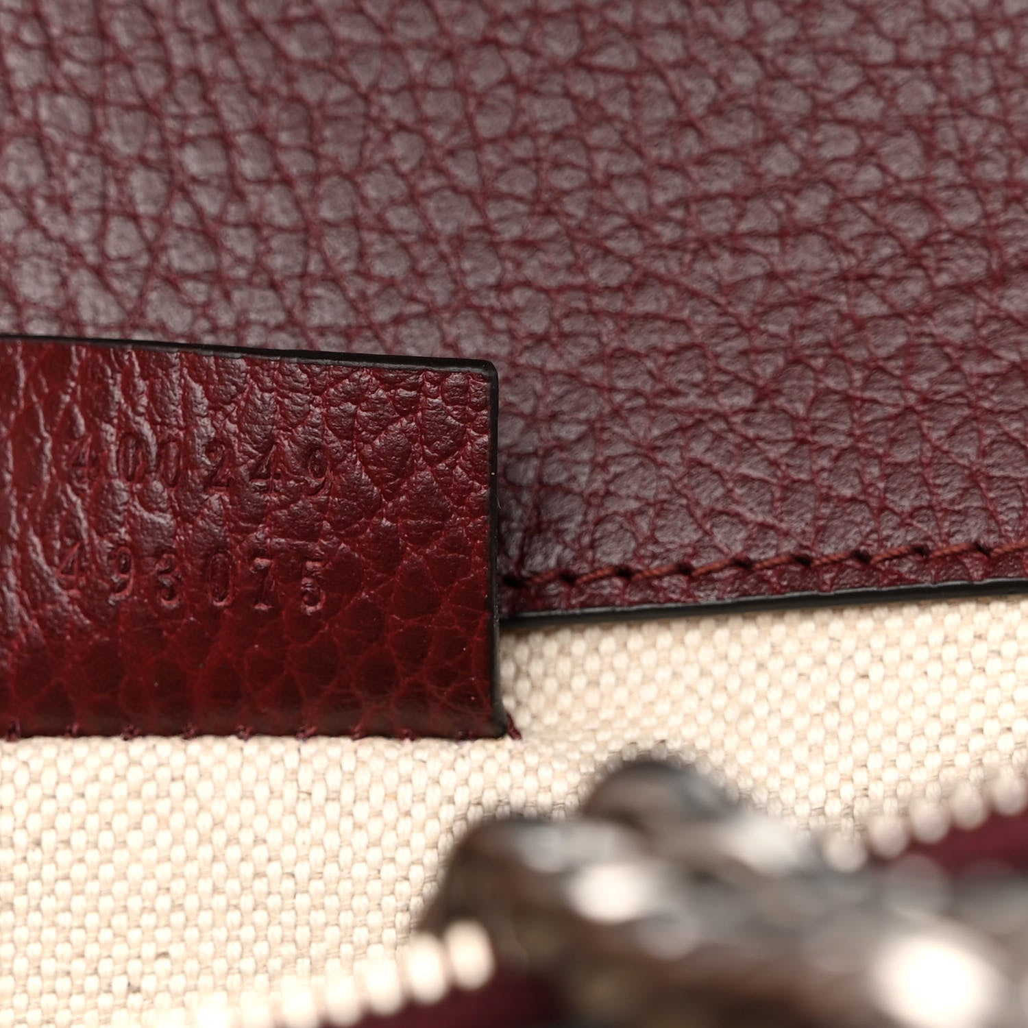 Gucci Dollar Calfskin Crystal Small Dionysus Shoulder Bag Vintage Bordeaux 8 of 13