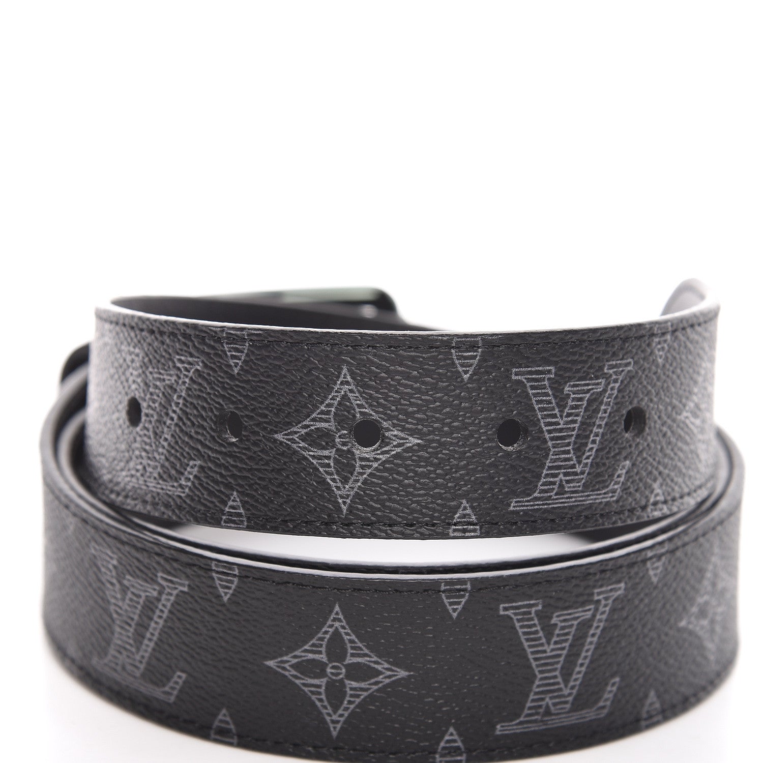Louis Vuitton Monogram Eclipse Voyager 35 MM Belt 100 40 4 of 7