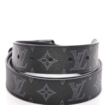 Louis Vuitton Monogram Eclipse Voyager 35 MM Belt 100 40 4 of 7