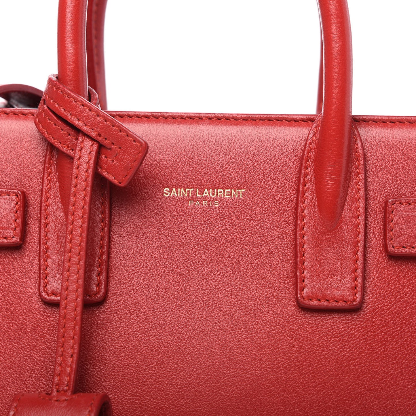Calfskin Nano Sac De Jour Lipstick Red