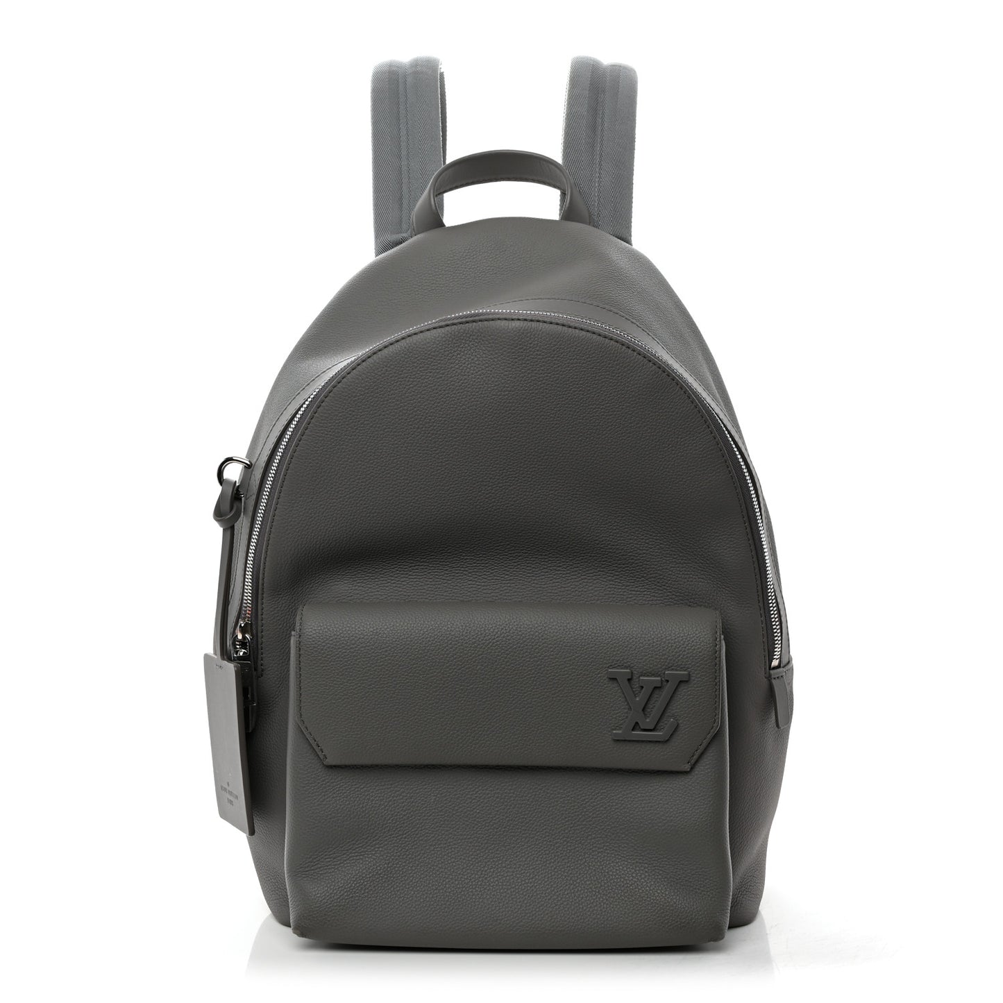 Grained Calfskin Aerogram Takeoff Backpack Grey