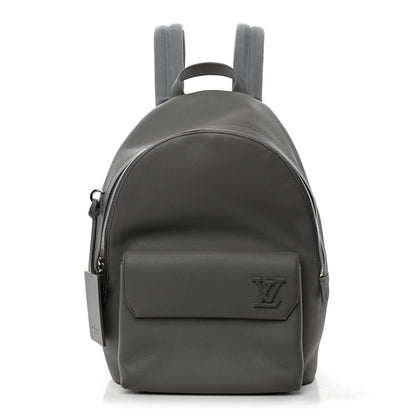 Louis Vuitton Grained Calfskin Aerogram Takeoff Backpack Grey 1 of 10