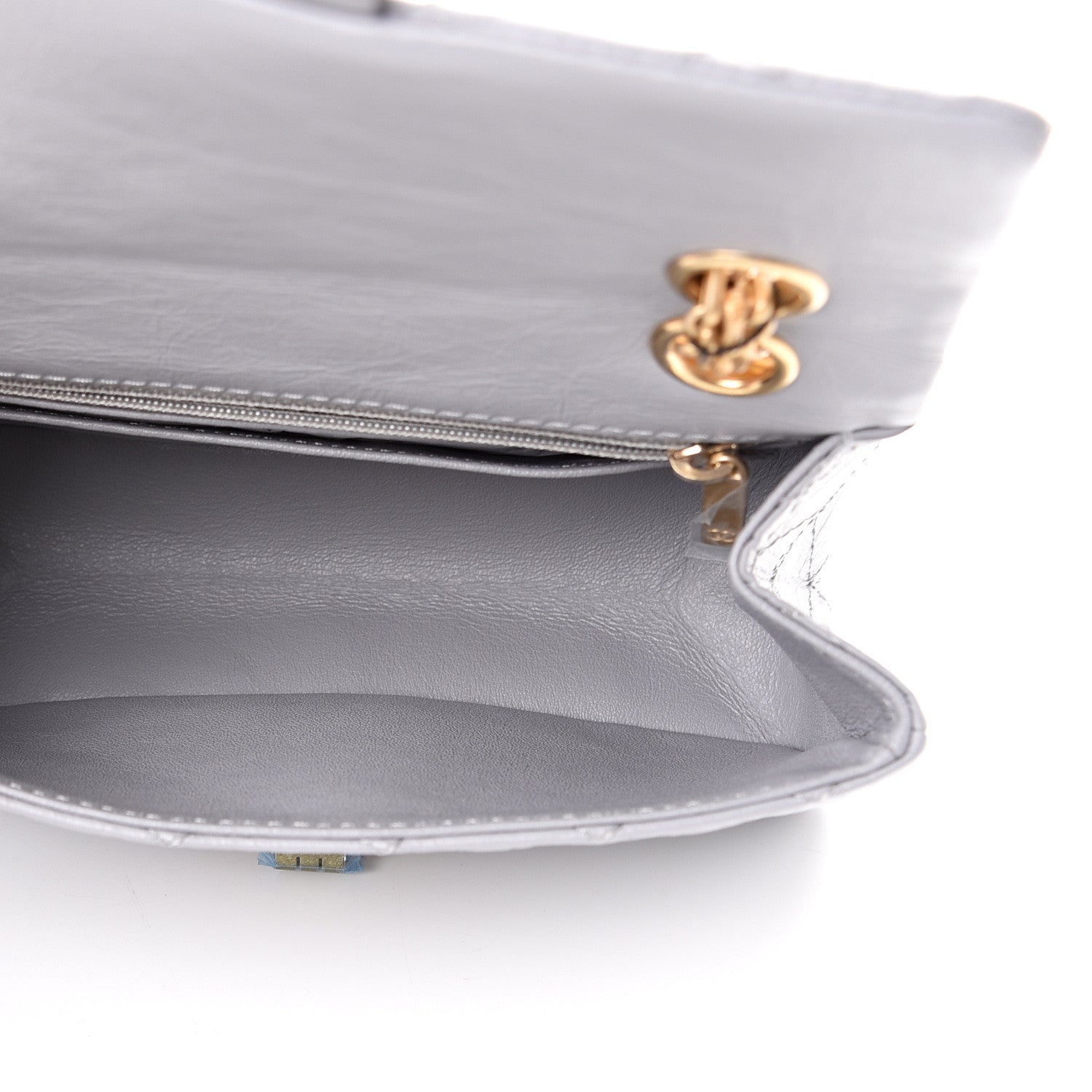 Chanel Aged Calfskin Quilted 2.55 Reissue Mini Flap Grey 4 of 10