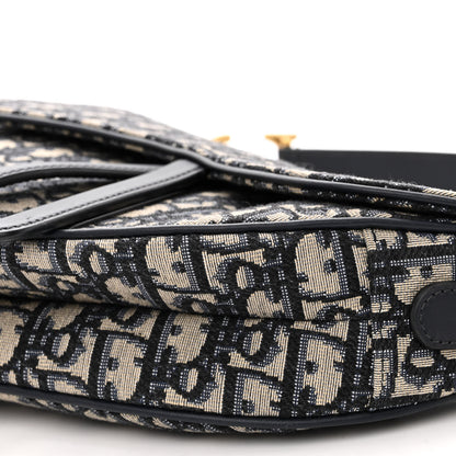 Christian Dior Oblique Saddle Bag Blue 9 of 9