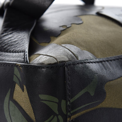 Valentino Garavani Nappa Canvas Panther Backpack Green 13 of 15