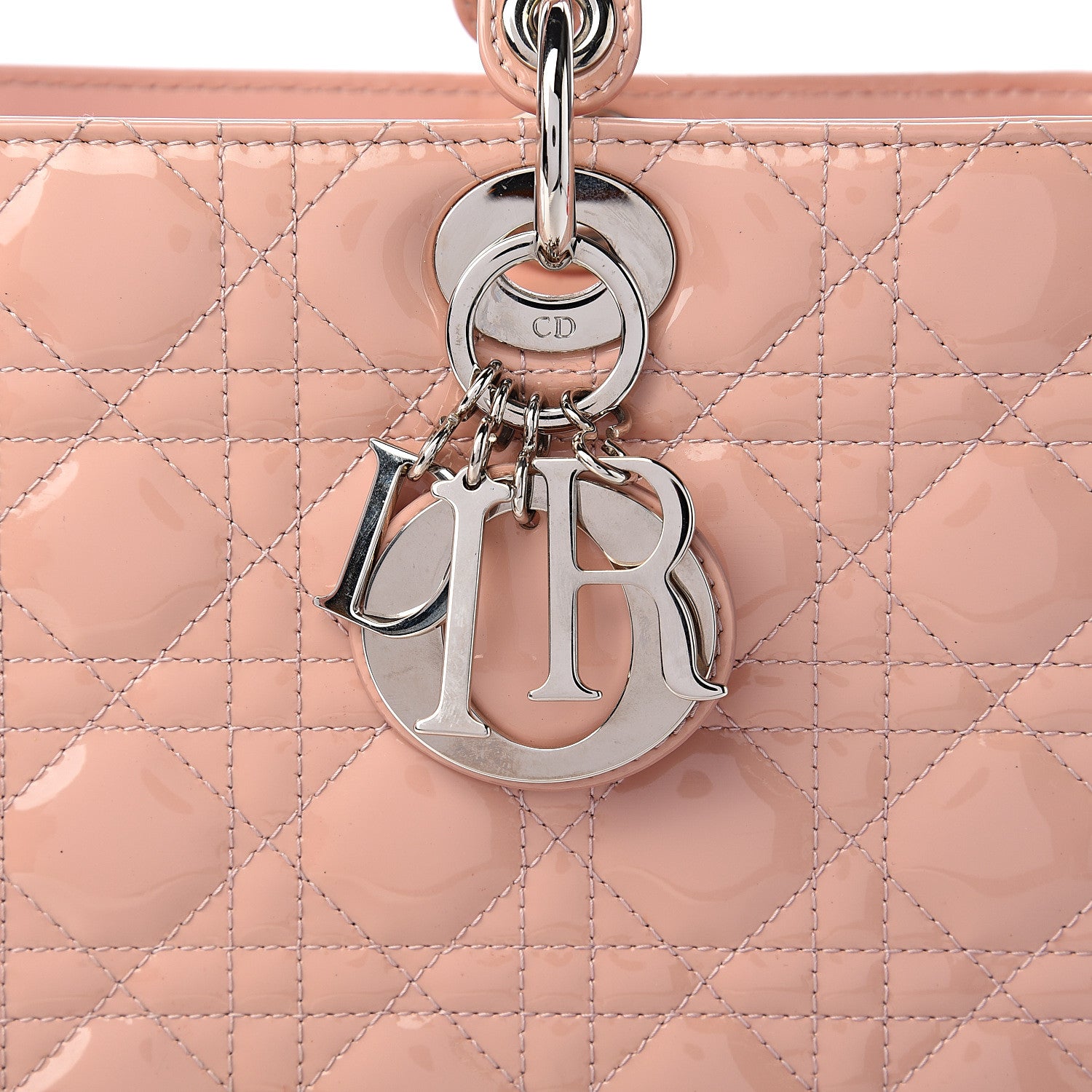 Christian Dior Patent Cannage Large Lady Dior Light Pink 12 of 12