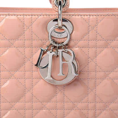 Christian Dior Patent Cannage Large Lady Dior Light Pink 12 of 12