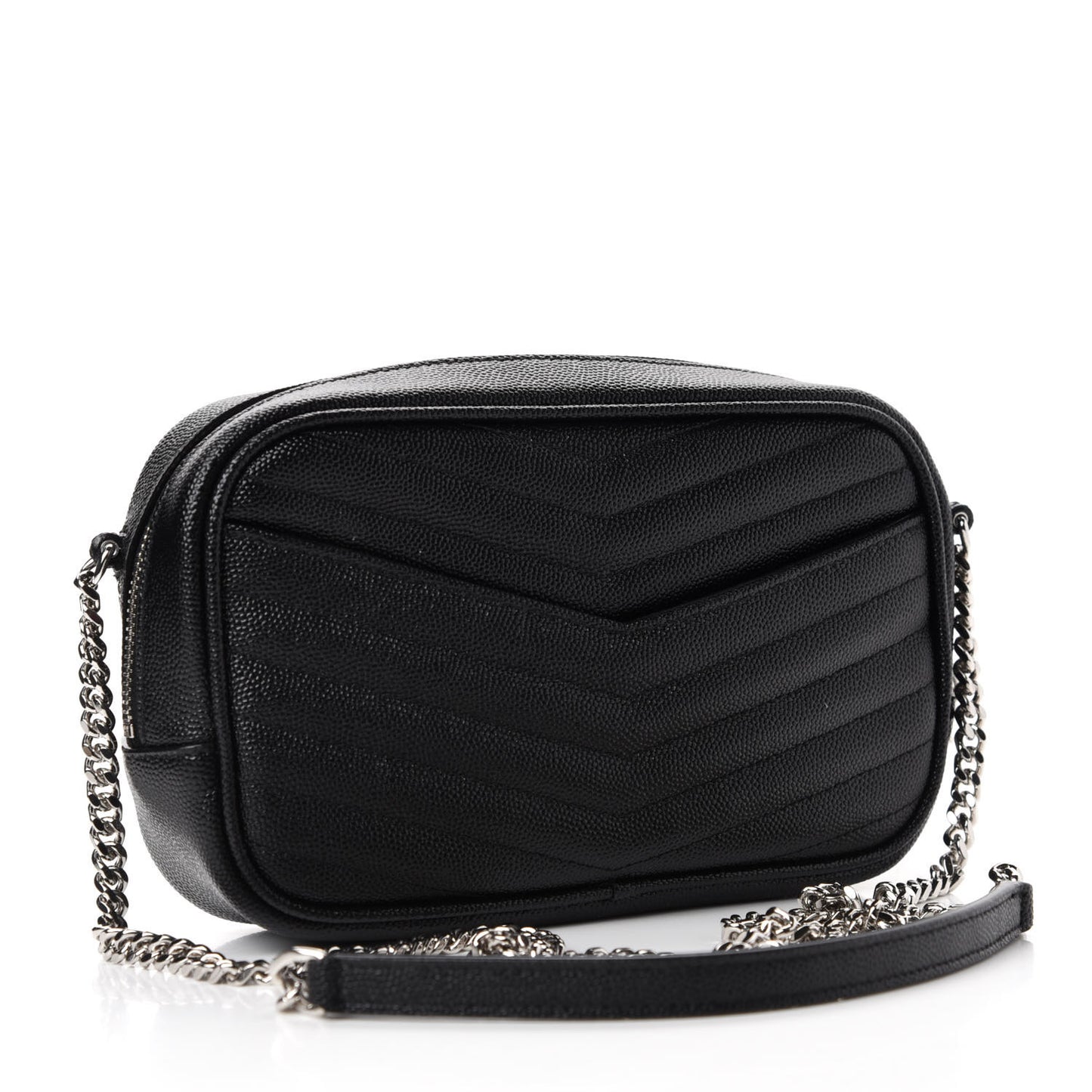 Grain De Poudre Matelasse Monogram Mini Lou Camera Bag Black