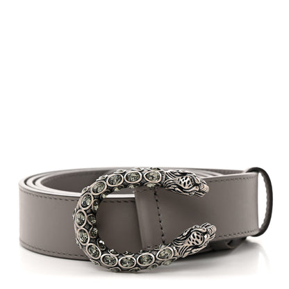 Gucci Moon Calfskin Crystal Dionysus 30mm Belt 95 38 Grey 1 of 5