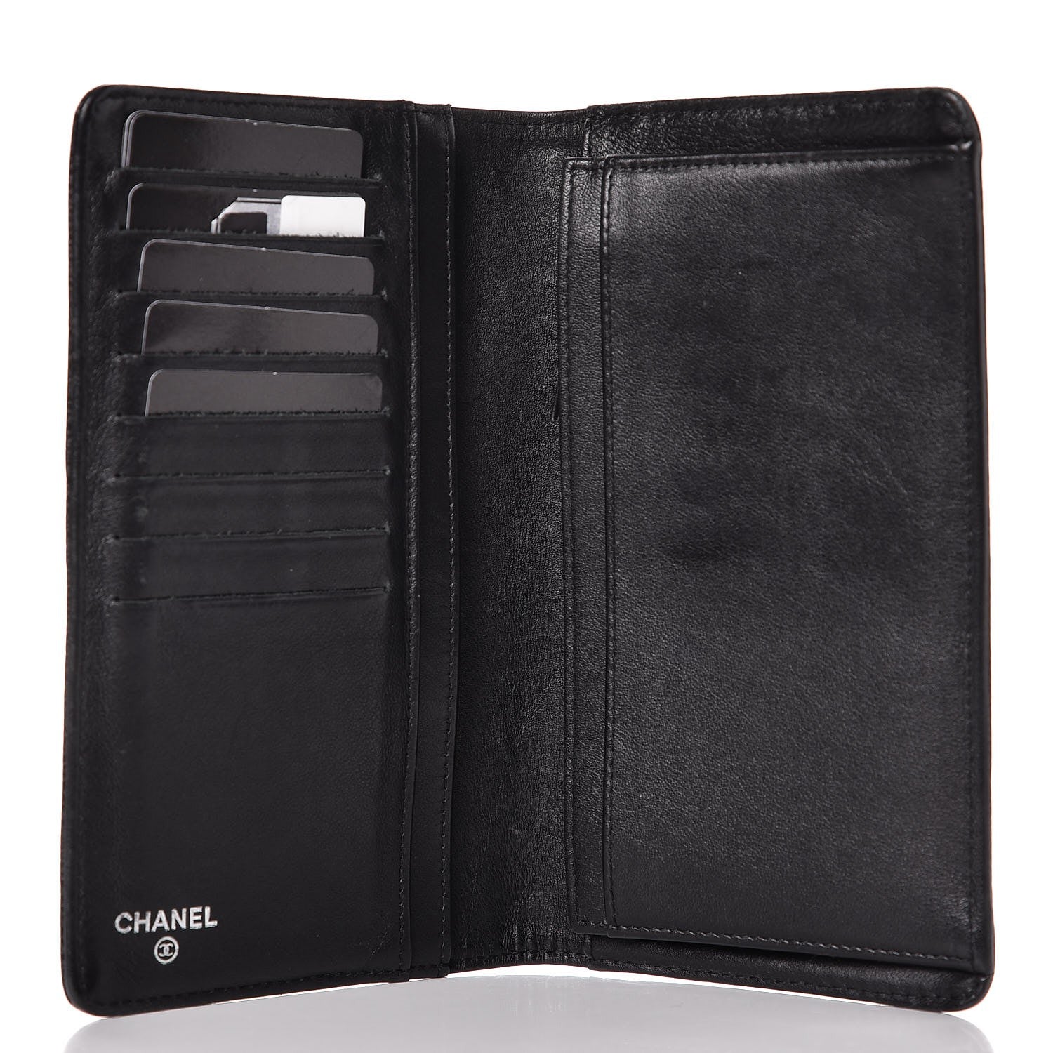 Chanel Caviar Timeless CC Yen Wallet Black 5 of 9