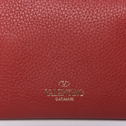 Valentino Garavani Pebbled Calfskin Mini Rockstud Crossbody Bag Rosso Valentino 9 of 9