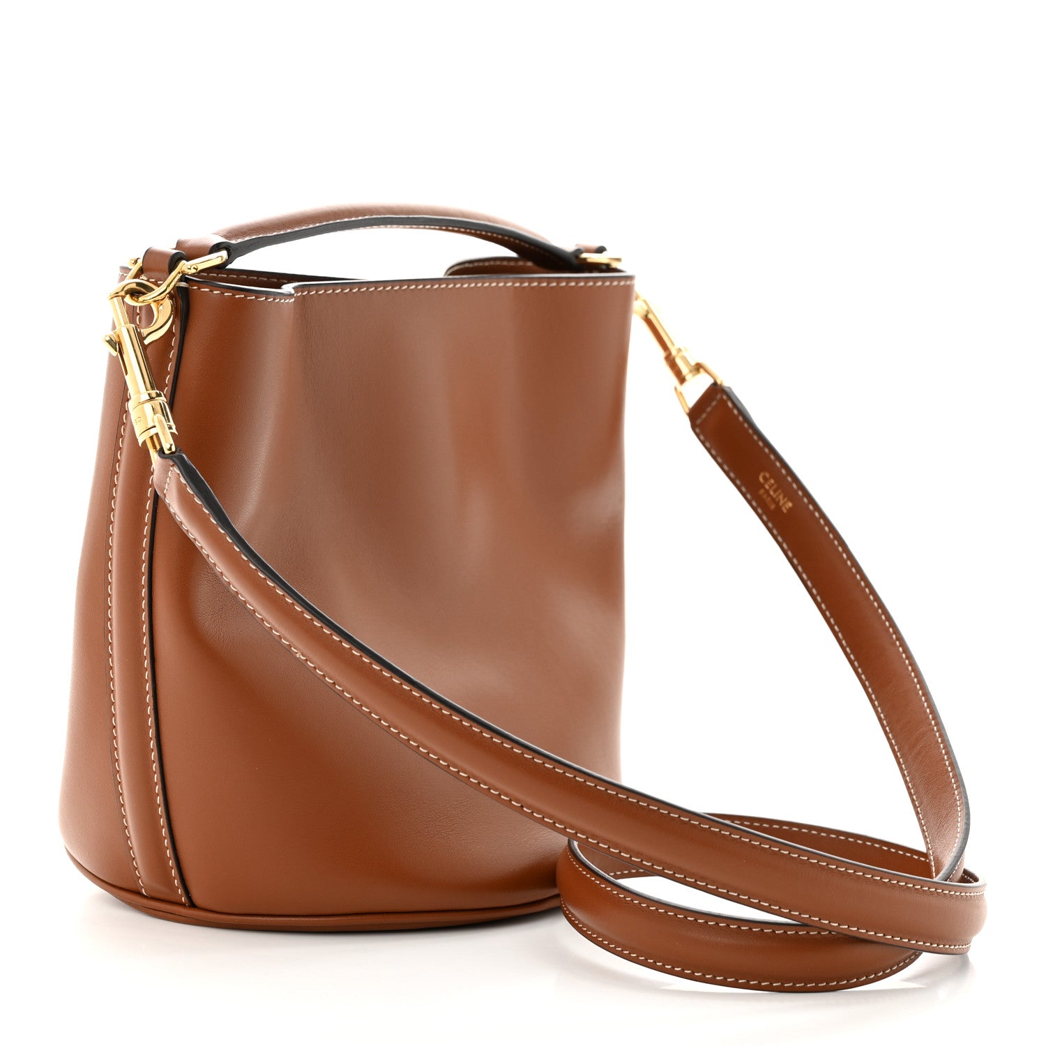 Celine Smooth Calfskin Teen Bucket 16 Tan 3 of 10