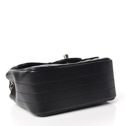 Chanel Lambskin Chevron Quilted Mini Square Flap Black 4 of 10