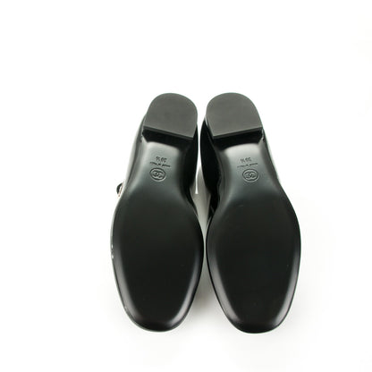 Chanel Patent Calfskin Mary Jane Ballerina Flats 39.5 Black 5 of 7