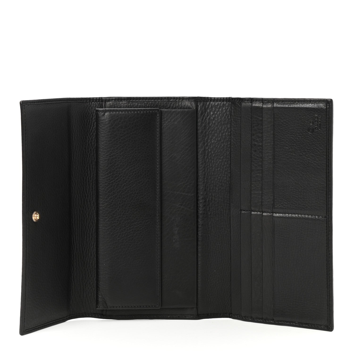 Gucci Monogram Continental Flap Wallet Black 5 of 8