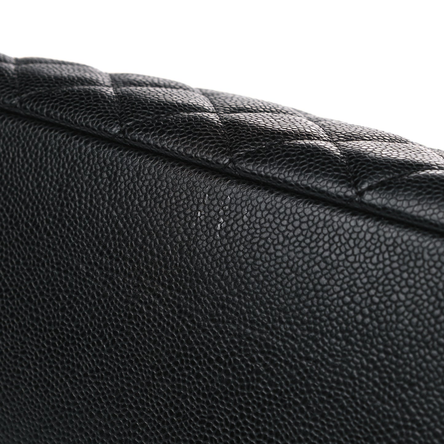Caviar Quilted Grand Shopping Tote GST Black