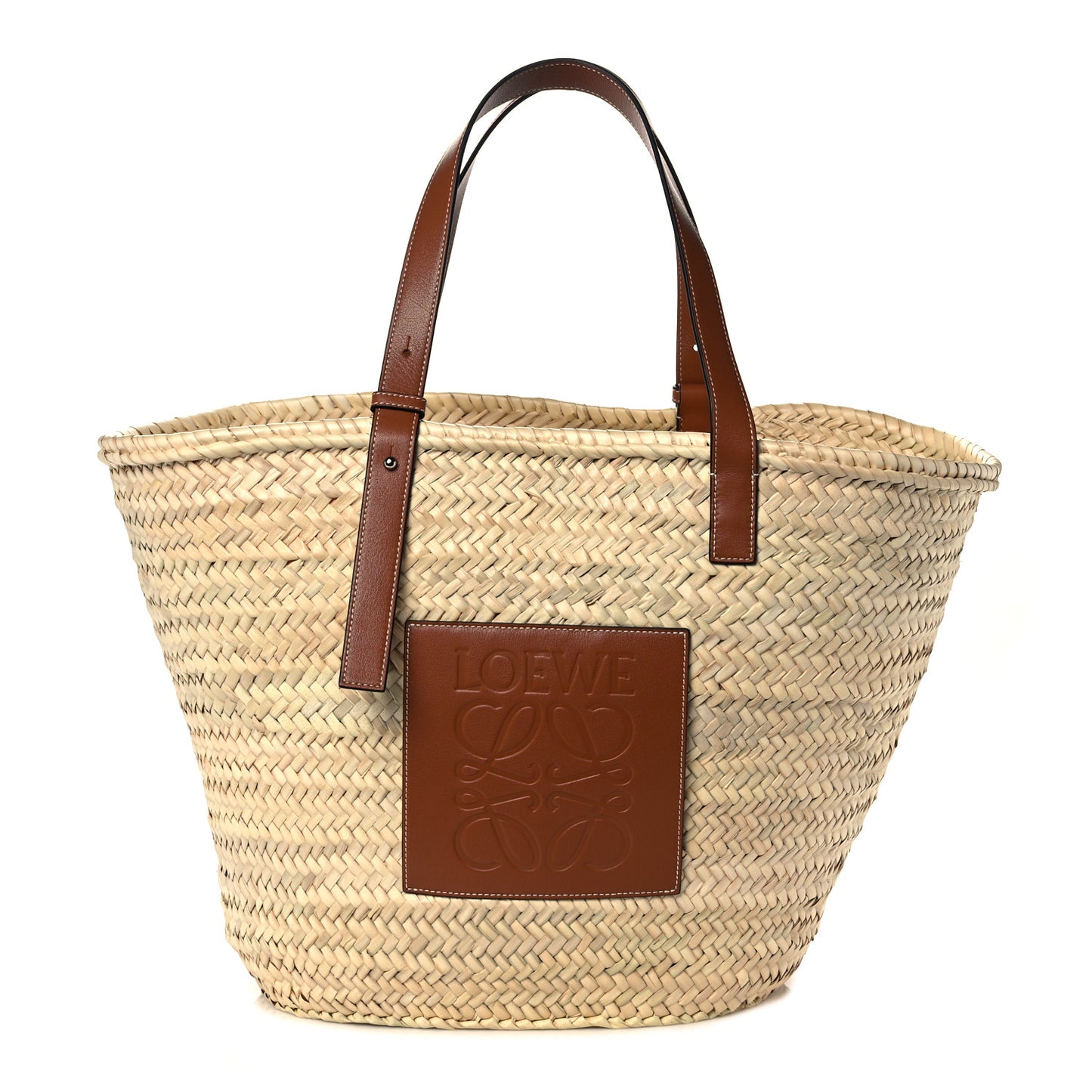 Raffia Large Basket Tote Bag Natural Tan