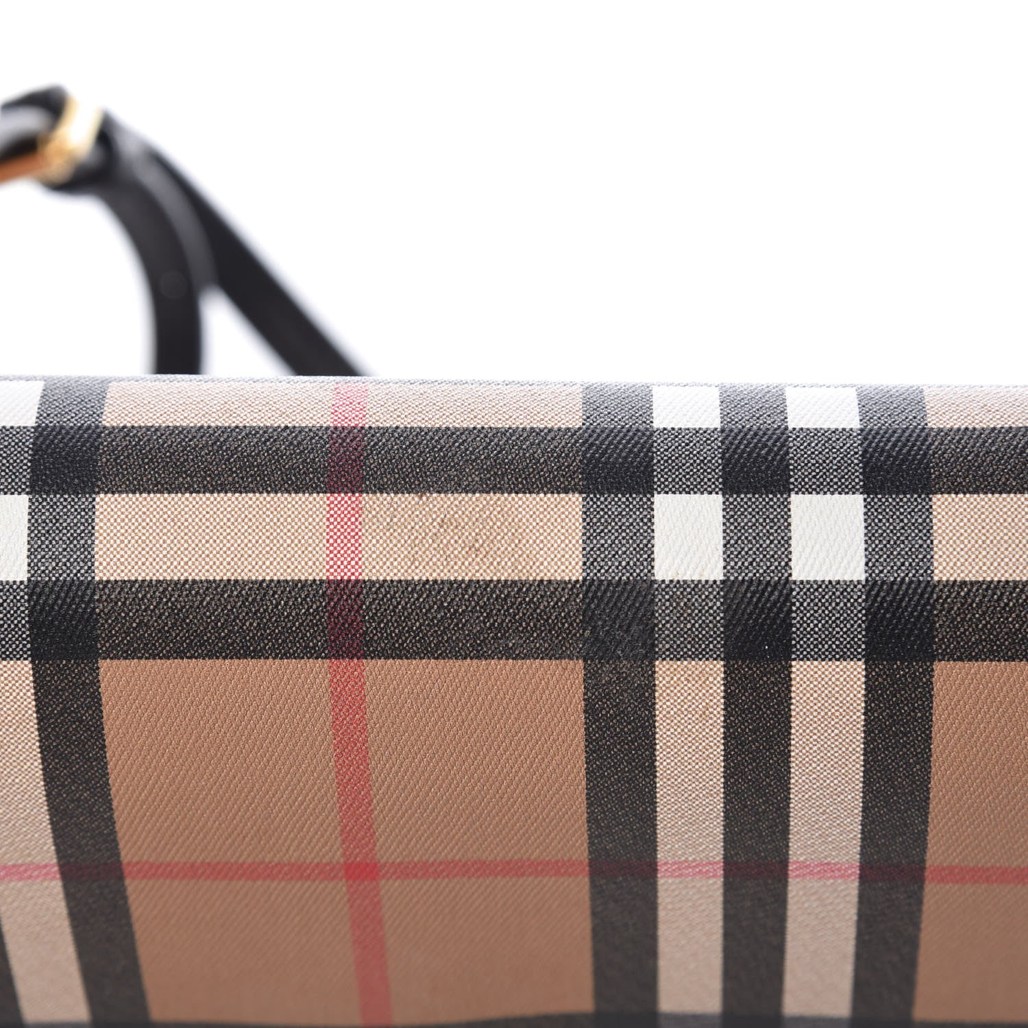 Burberry Vintage Check Henley Wallet On Chain Black 11 of 12
