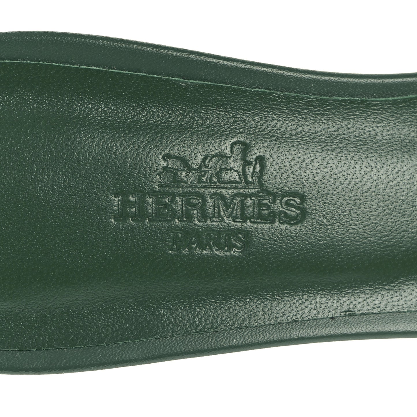 Calfskin Oasis Sandals 36 Vert Electrique
