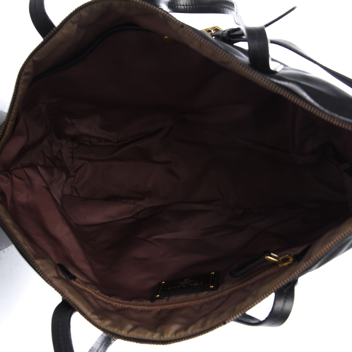 Tessuto Nylon Saffiano Tote Black