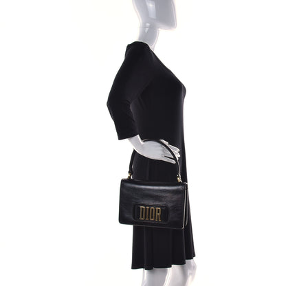 Christian Dior Crinkled Patent Lambskin Dio(r)evolution Top Handle Flap Bag Black 2 of 17