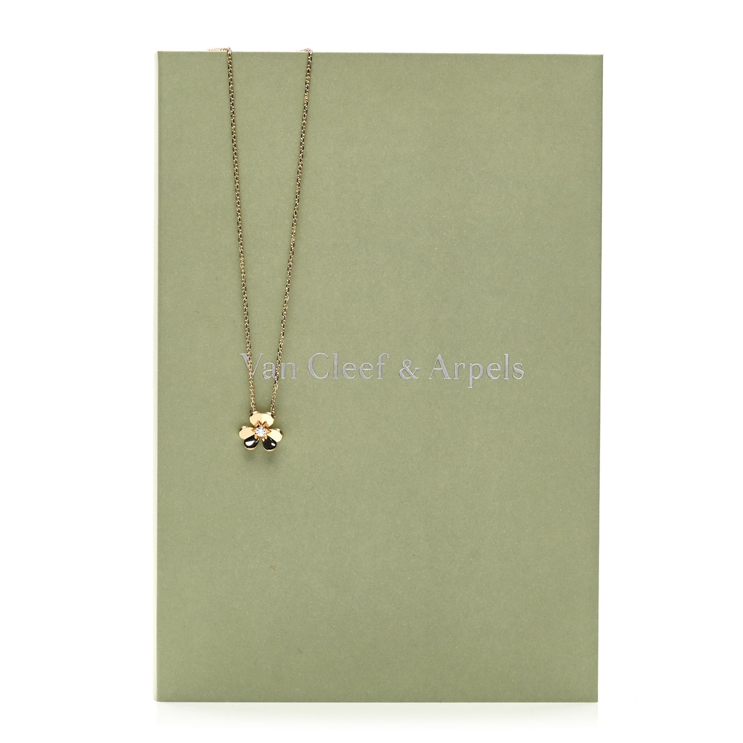 18K Yellow Gold Diamond Mini Frivole Pendant Necklace