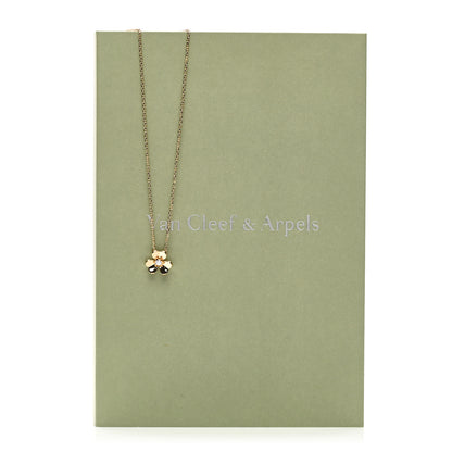 Van Cleef & Arpels 18K Yellow Gold Diamond Mini Frivole Pendant Necklace 6 of 6