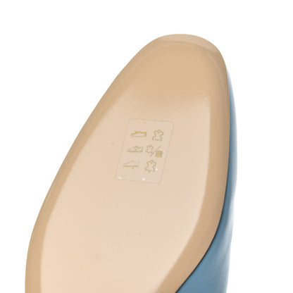 Hermes Calfskin Oz Mules 38.5 Ciel 11 of 11