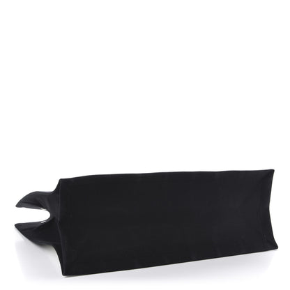 Saint Laurent Canvas Noe Striped Tote Black White 4 of 9