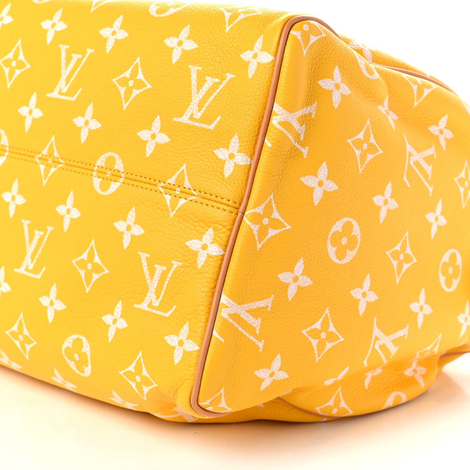 Louis Vuitton Calfskin Monogram Speedy P9 Bandouliere 40 Jaune Mat 9 of 12